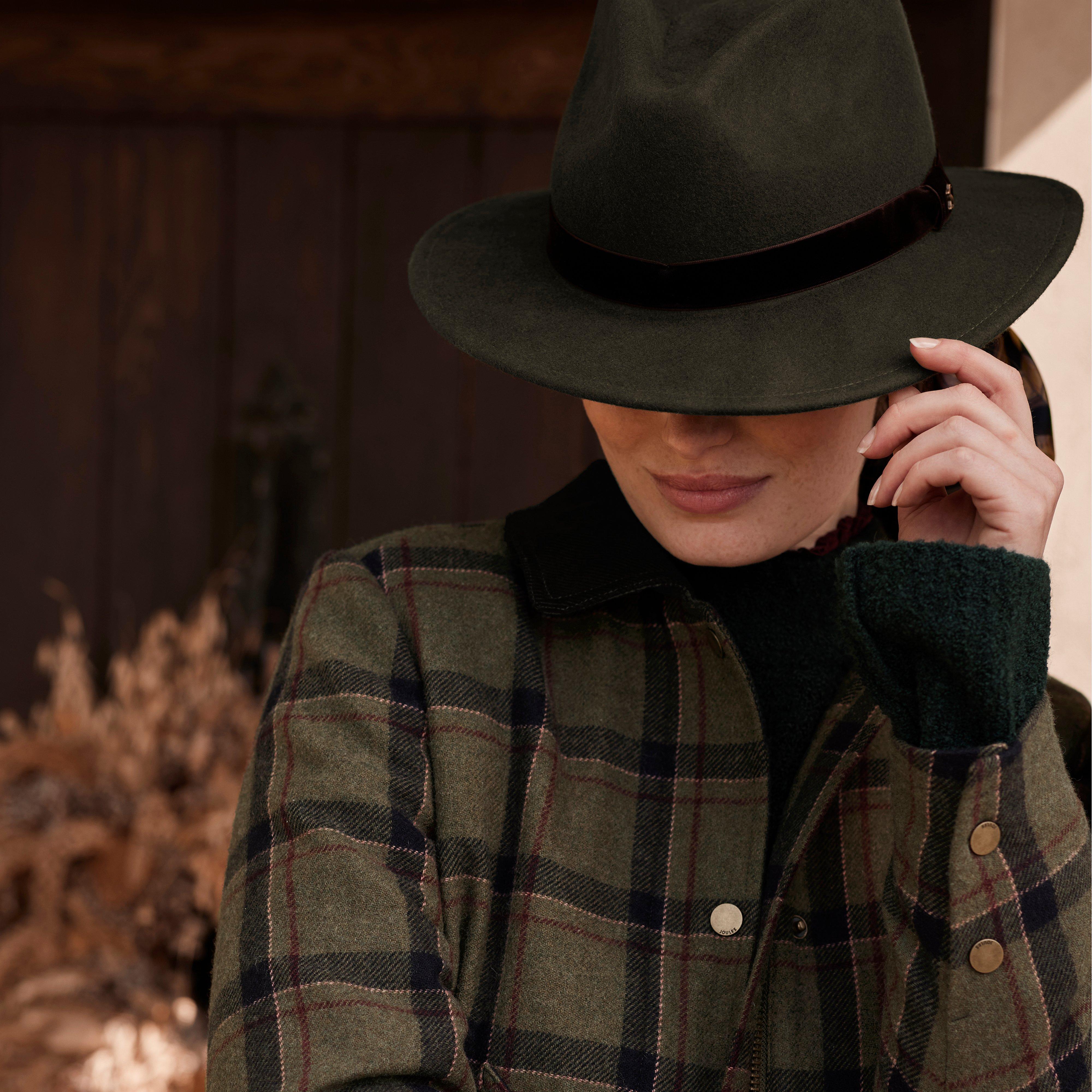 Womens Berkley Tweed Fieldcoat Green Tweed