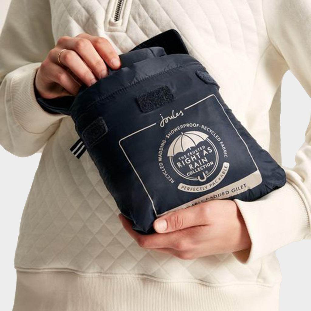 Womens Bramley Showerproof Packable Gilet Blue