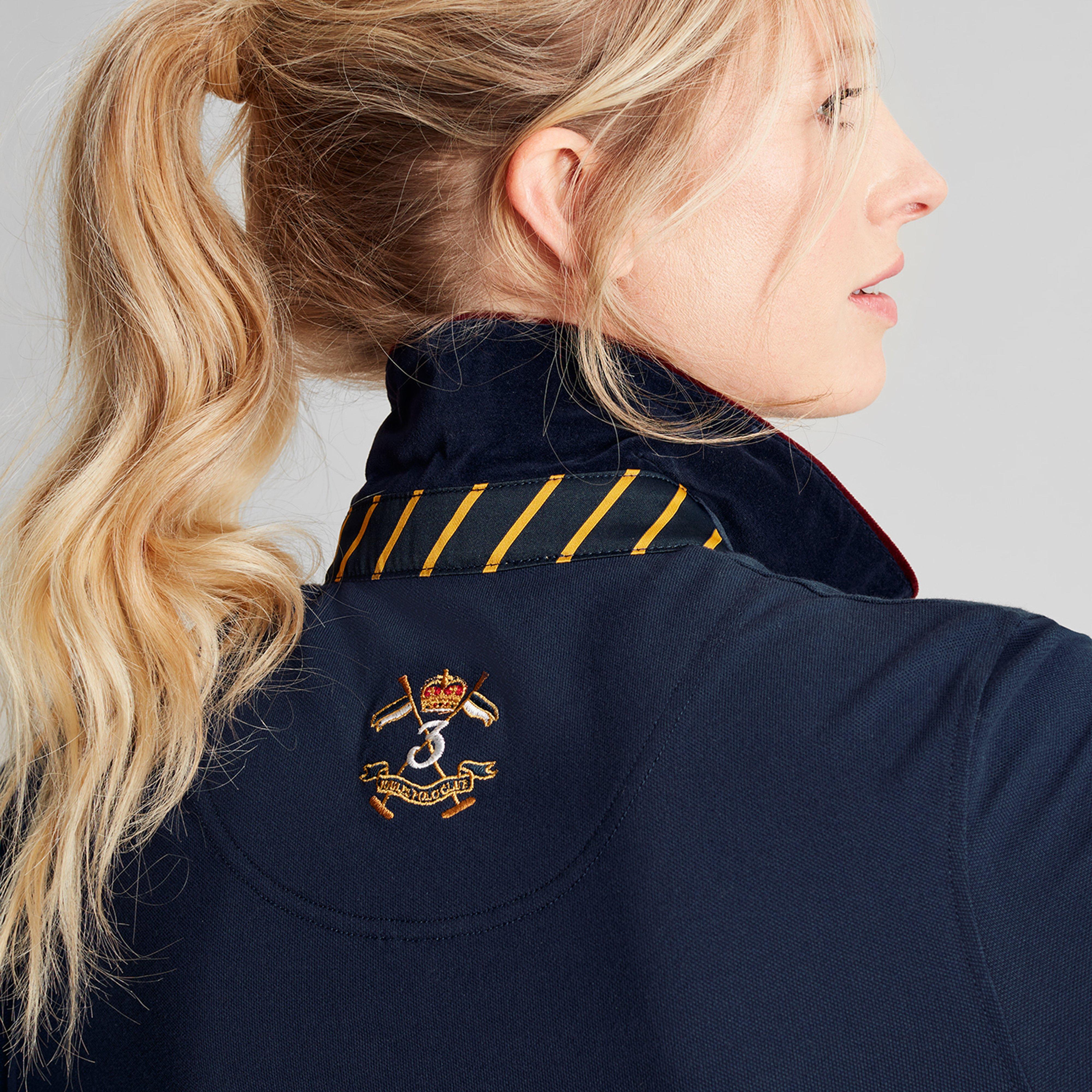 Womens Ashley Long Sleeved Polo Shirt French Navy