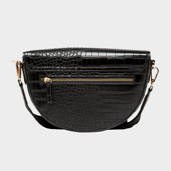 Clara Half Moon PU Bag Black