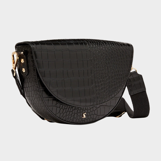 Clara Half Moon PU Bag Black