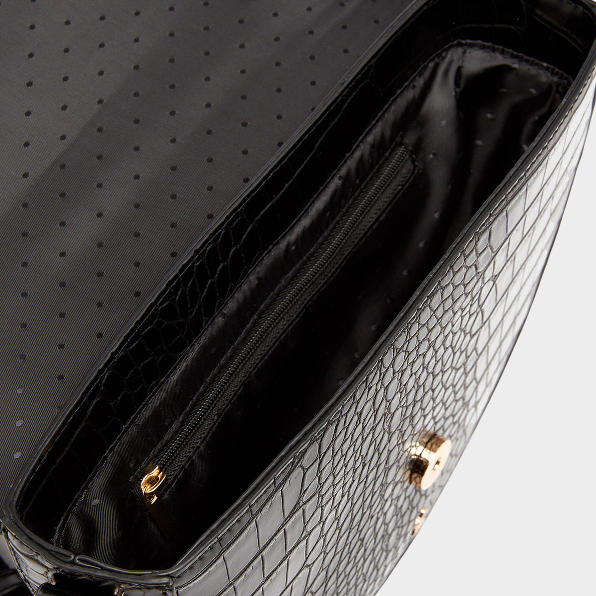 Clara Half Moon PU Bag Black