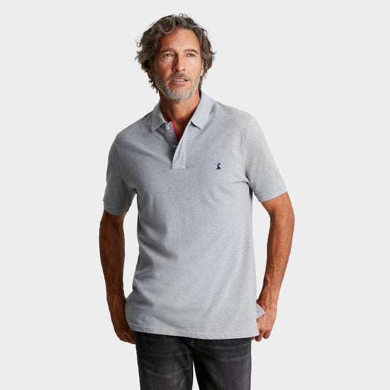 Mens Woody Polo Shirt Grey Marl