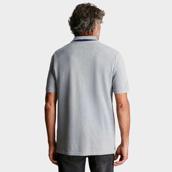 Mens Woody Polo Shirt Grey Marl