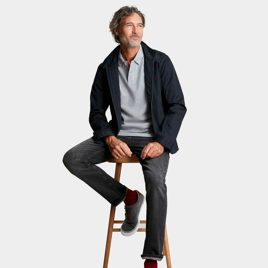 Mens Woody Polo Shirt Grey Marl