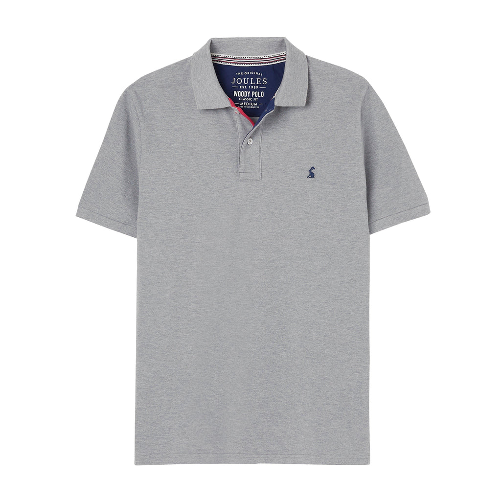 Mens Woody Polo Shirt Grey Marl