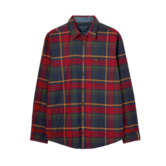 Mens Buchannan Check Shirt Red