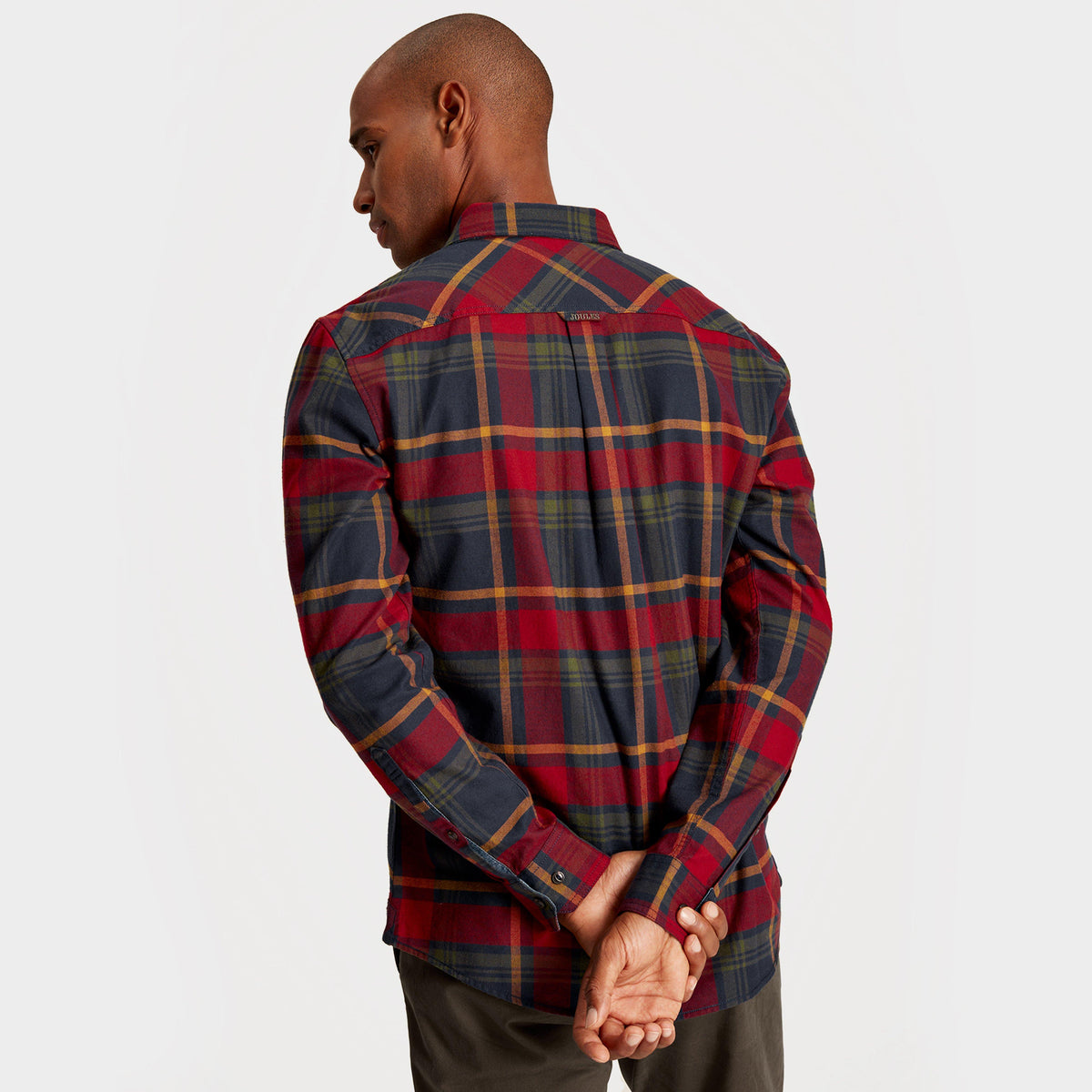 Mens Buchannan Check Shirt Red