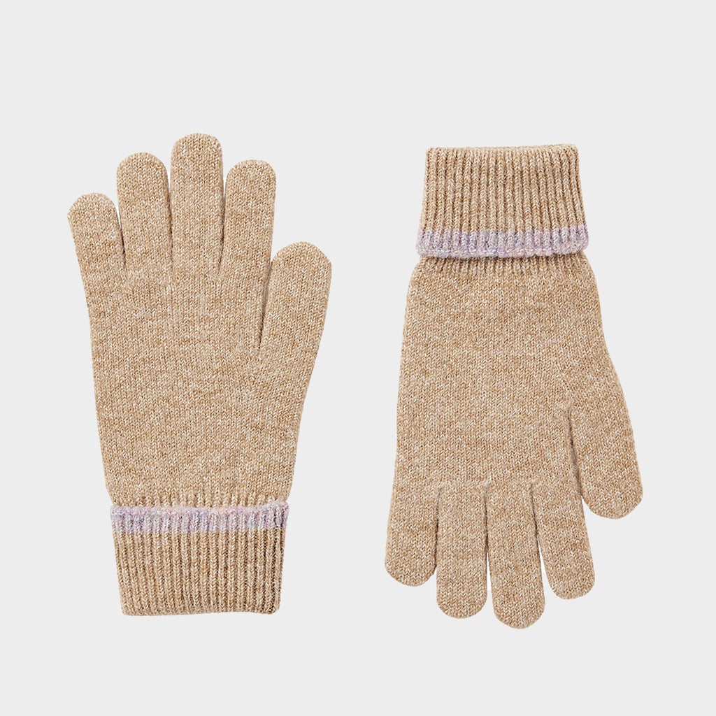 Womens Eloise Knitted Gloves Oat