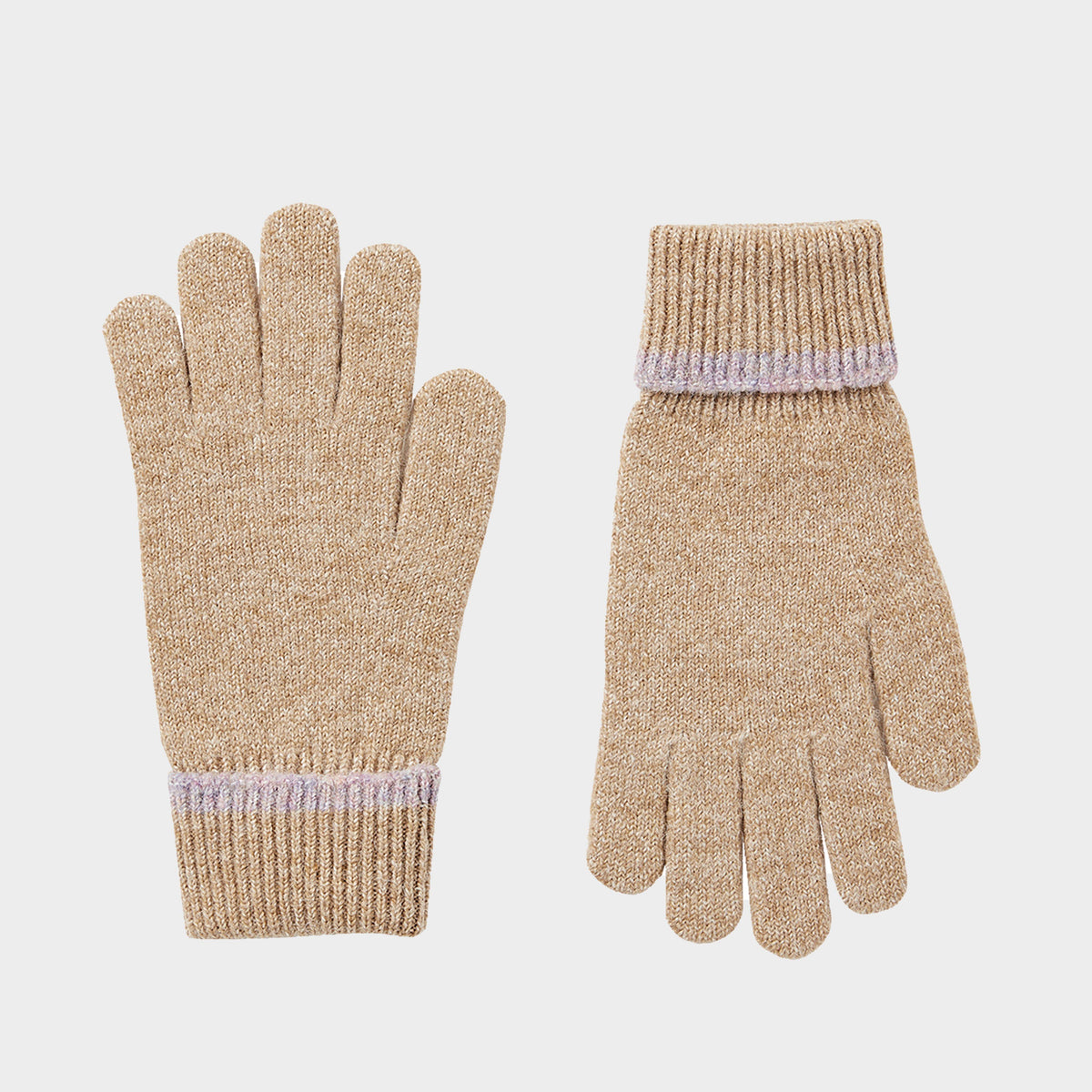 Womens Eloise Knitted Gloves Oat