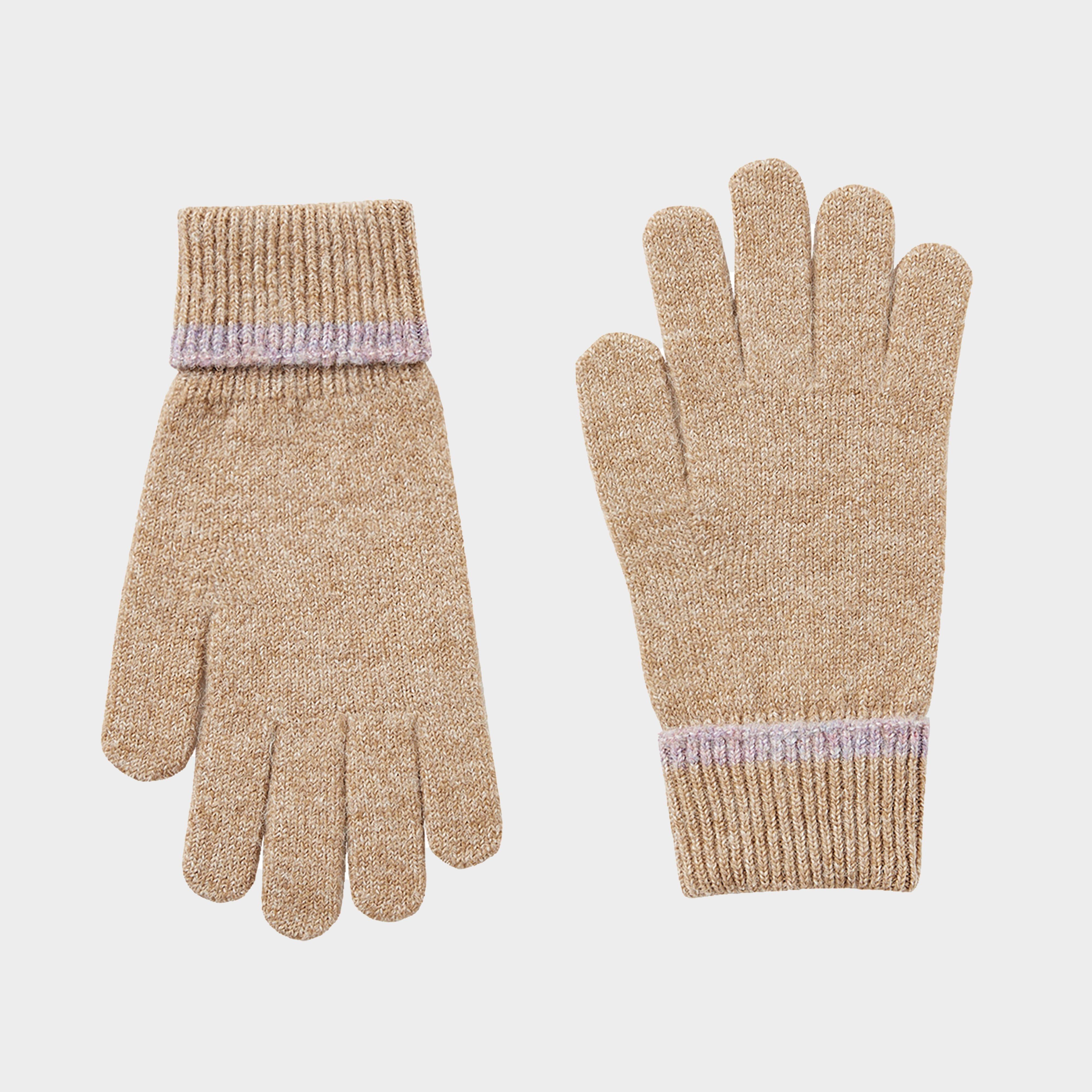 Womens Eloise Knitted Gloves Oat