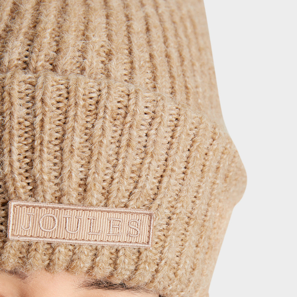 Womens Eloise Soft Oversized Beanie Hat Oat