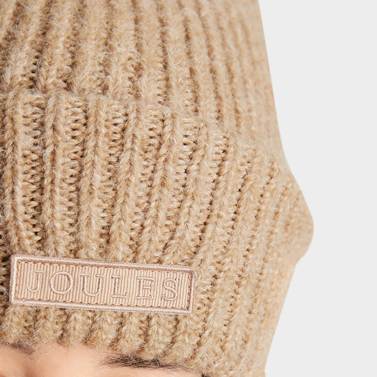 Womens Eloise Soft Oversized Beanie Hat Oat