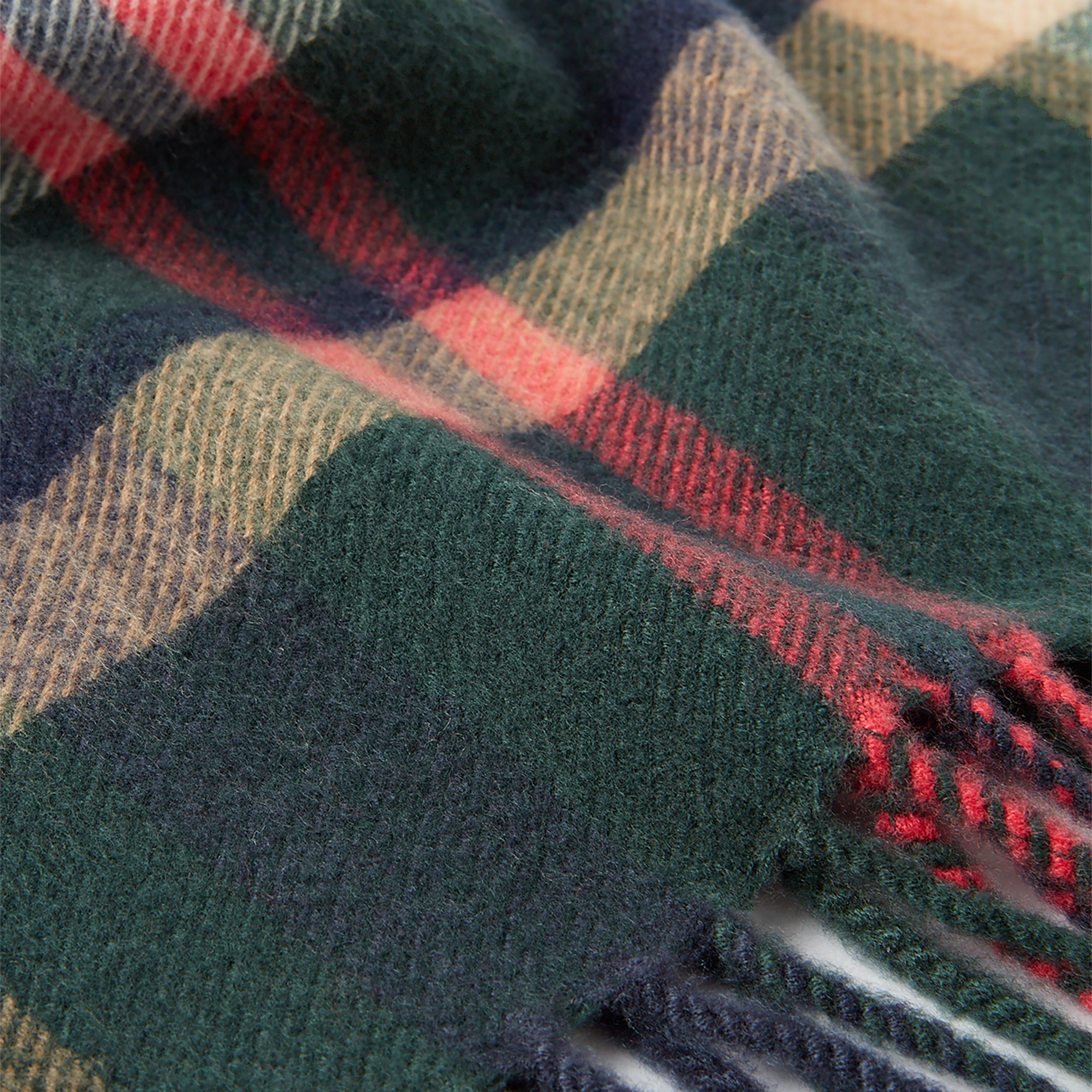 Womens Langtree Scarf Green Check