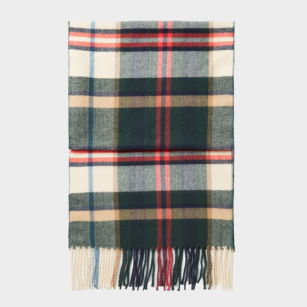 Womens Langtree Scarf Green Check