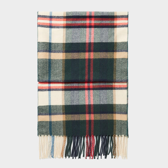 Womens Langtree Scarf Green Check