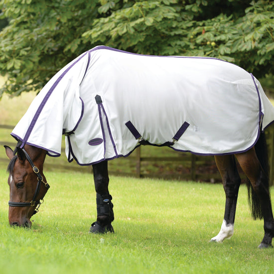 ComFiTec Essential Mesh Combo Neck Rug White/Purple/Black