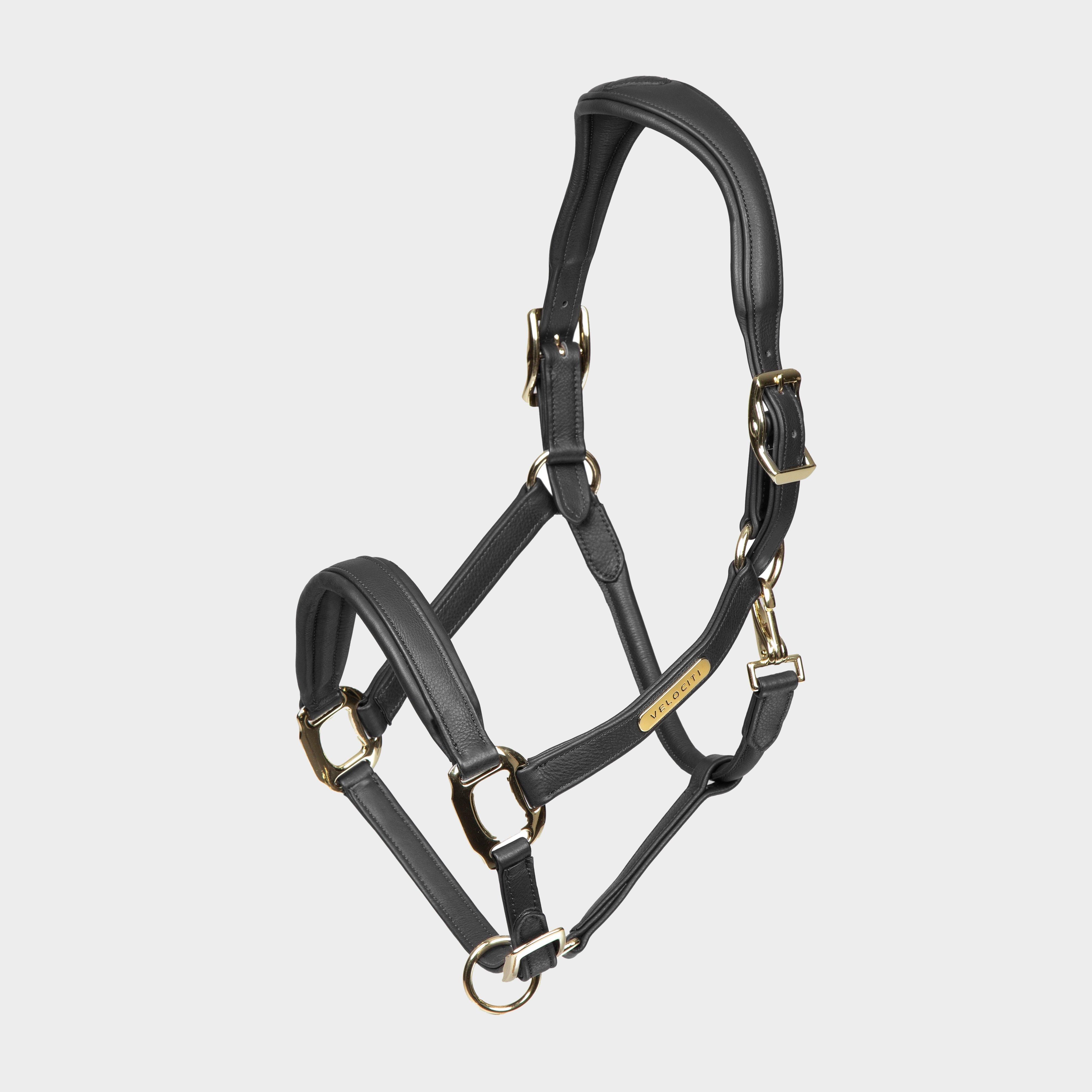 RAPIDA Comfort Leather Headcollar Black