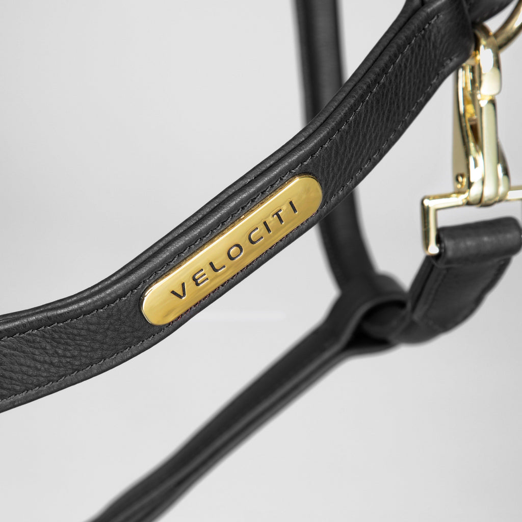 RAPIDA Comfort Leather Headcollar Black