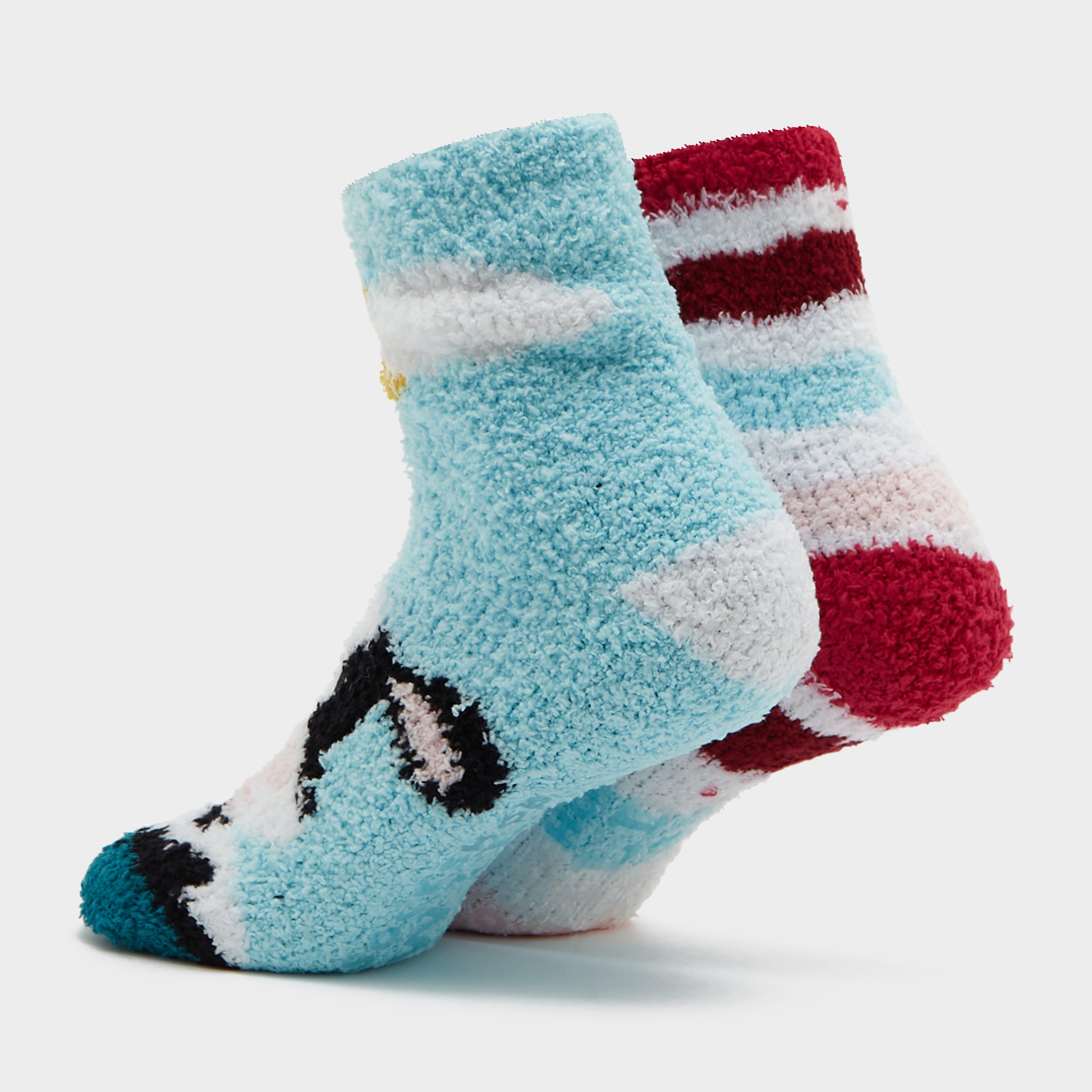 Womens Lounge Socks 2 Pack Cow