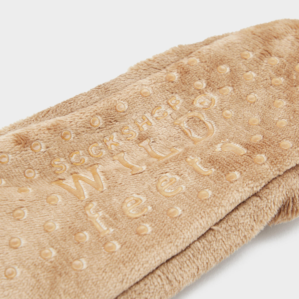 Womens Wild Feet Fluffy Footsie Slippers Horse