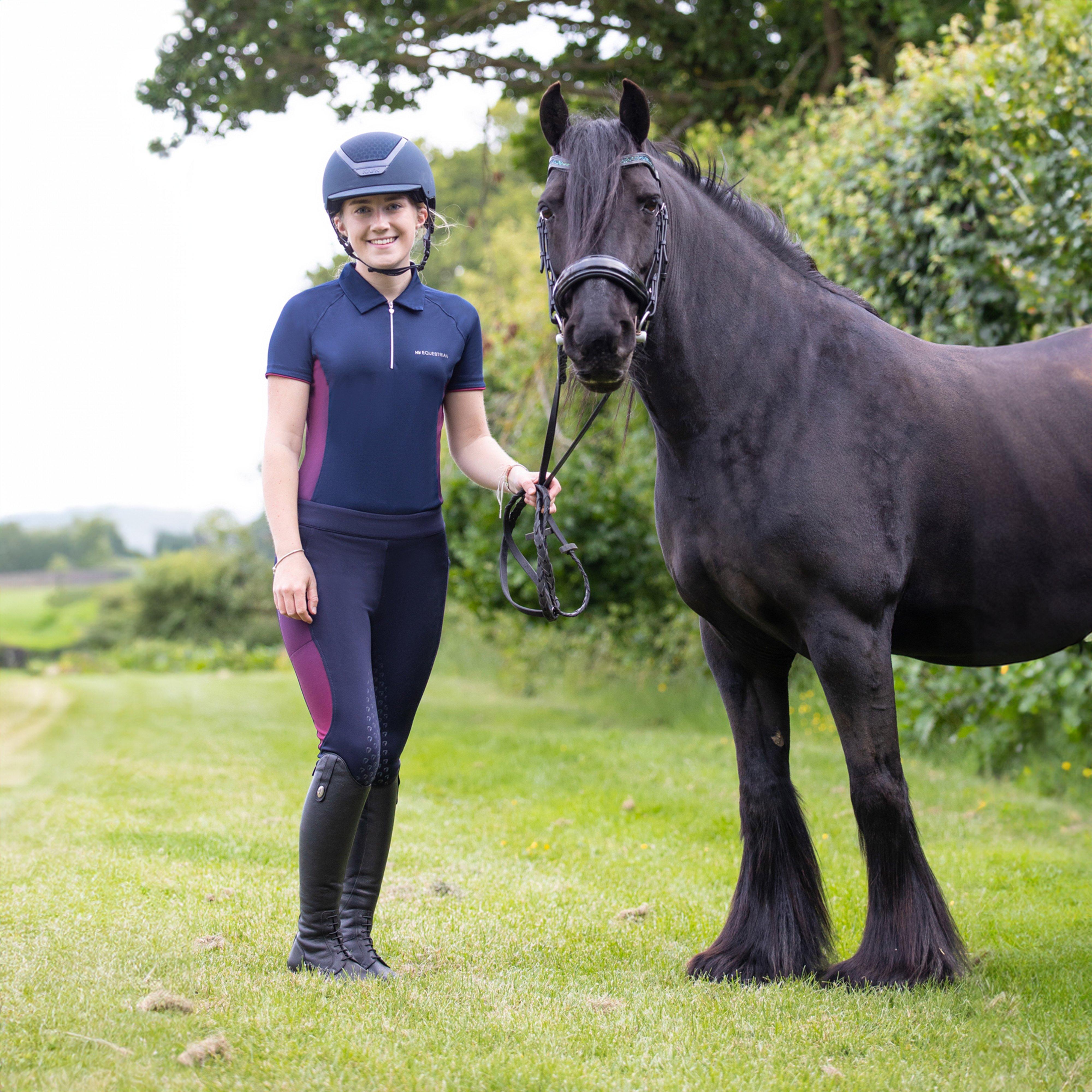 Womens Synergy Elevate Riding Tights Navy Fig