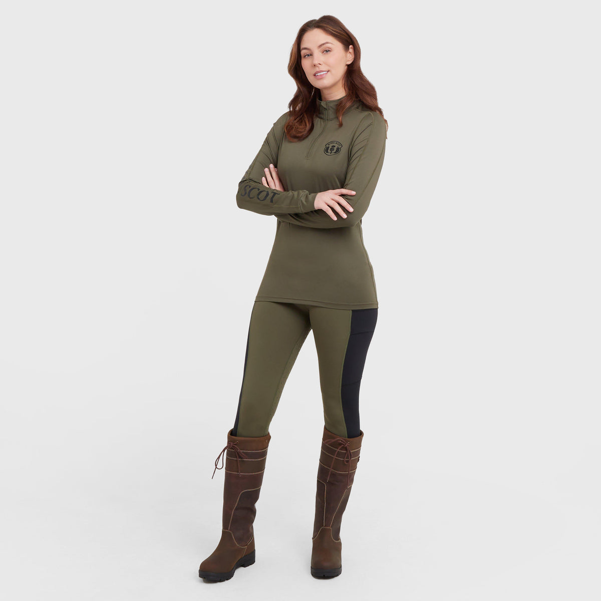 Womens Gracie Long Sleeved Base Layer Khaki