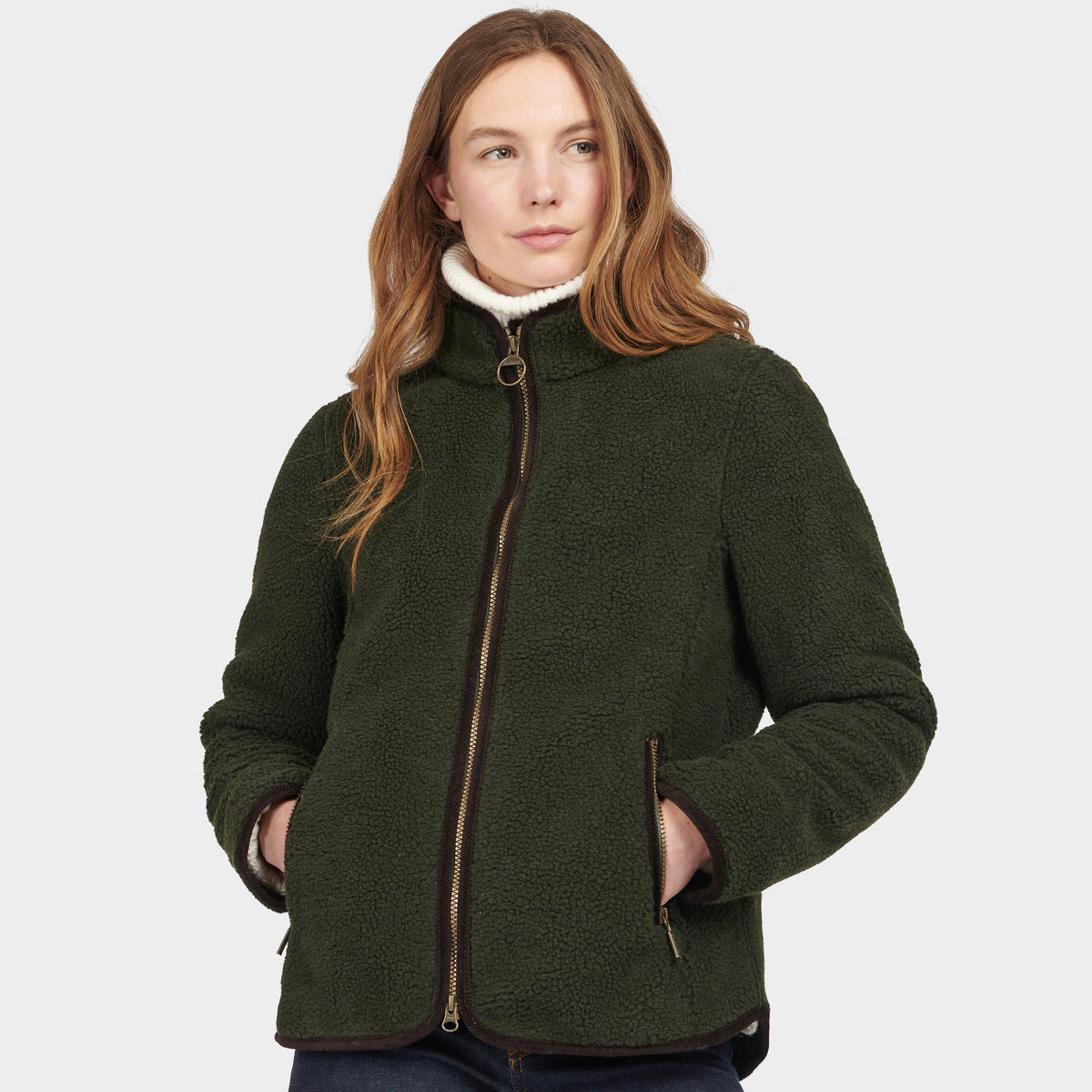 Womens Lavenham Fleece Olive/Classic