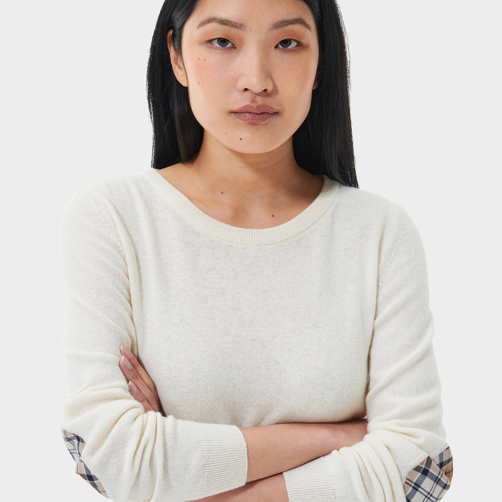 Womens Pendle Knitted Jumper Cream/Fawn