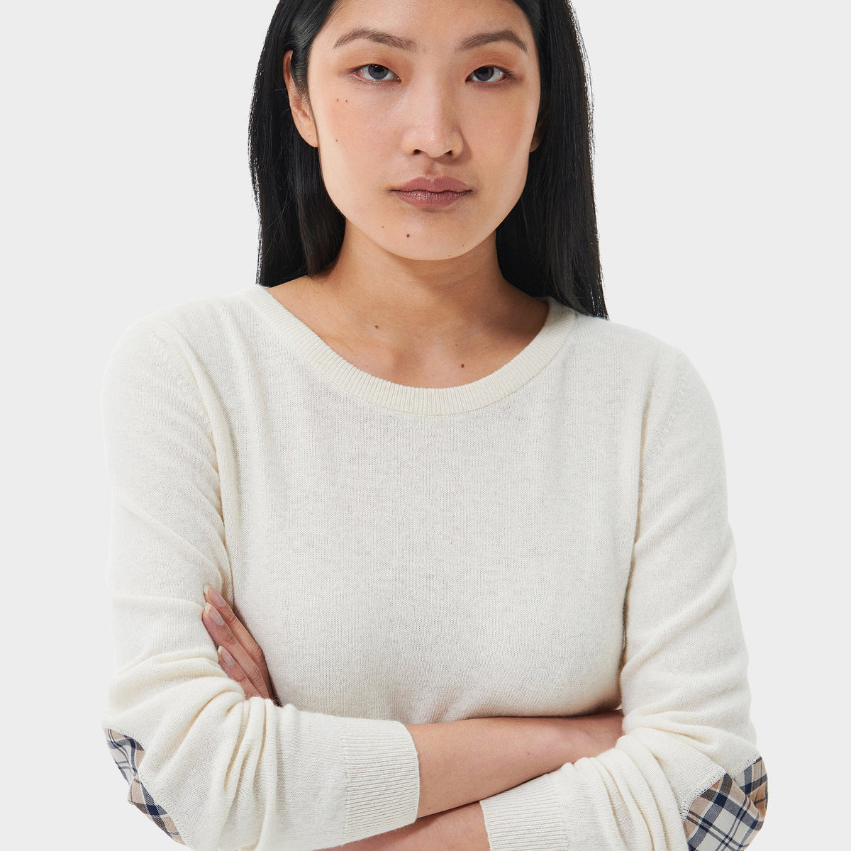 Womens Pendle Knitted Jumper Cream/Fawn