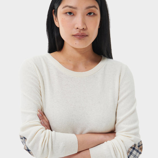 Womens Pendle Knitted Jumper Cream/Fawn