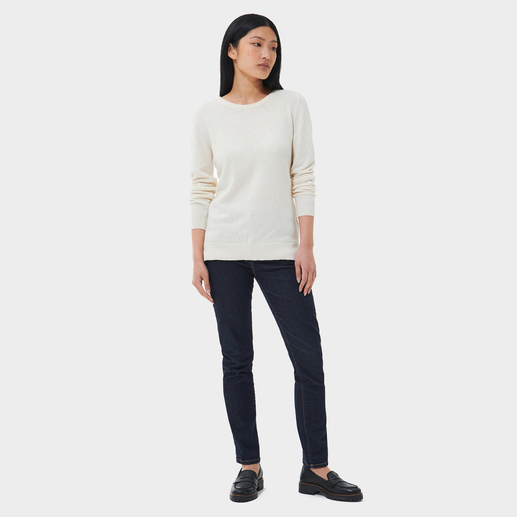 Womens Pendle Knitted Jumper Cream/Fawn