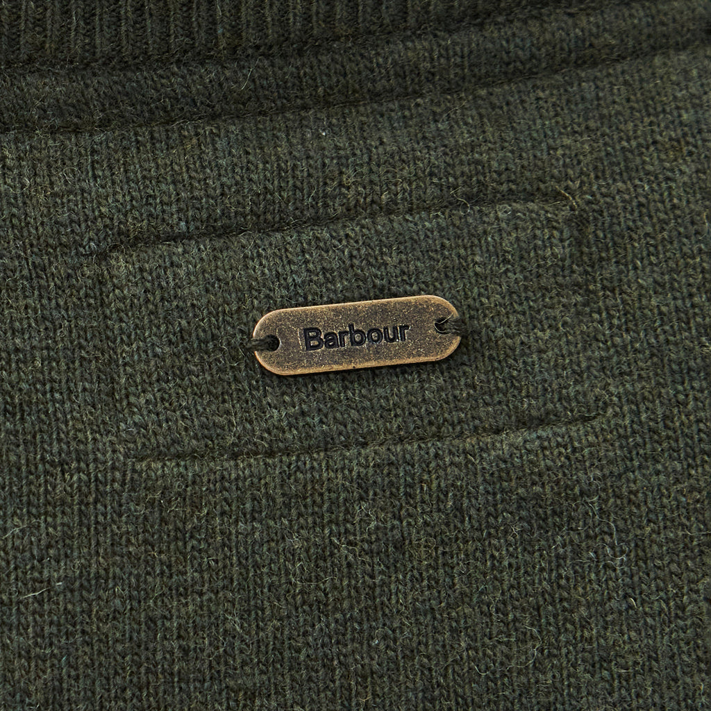 Womens Pendle Knitted Jumper Warm Olive/Fawn