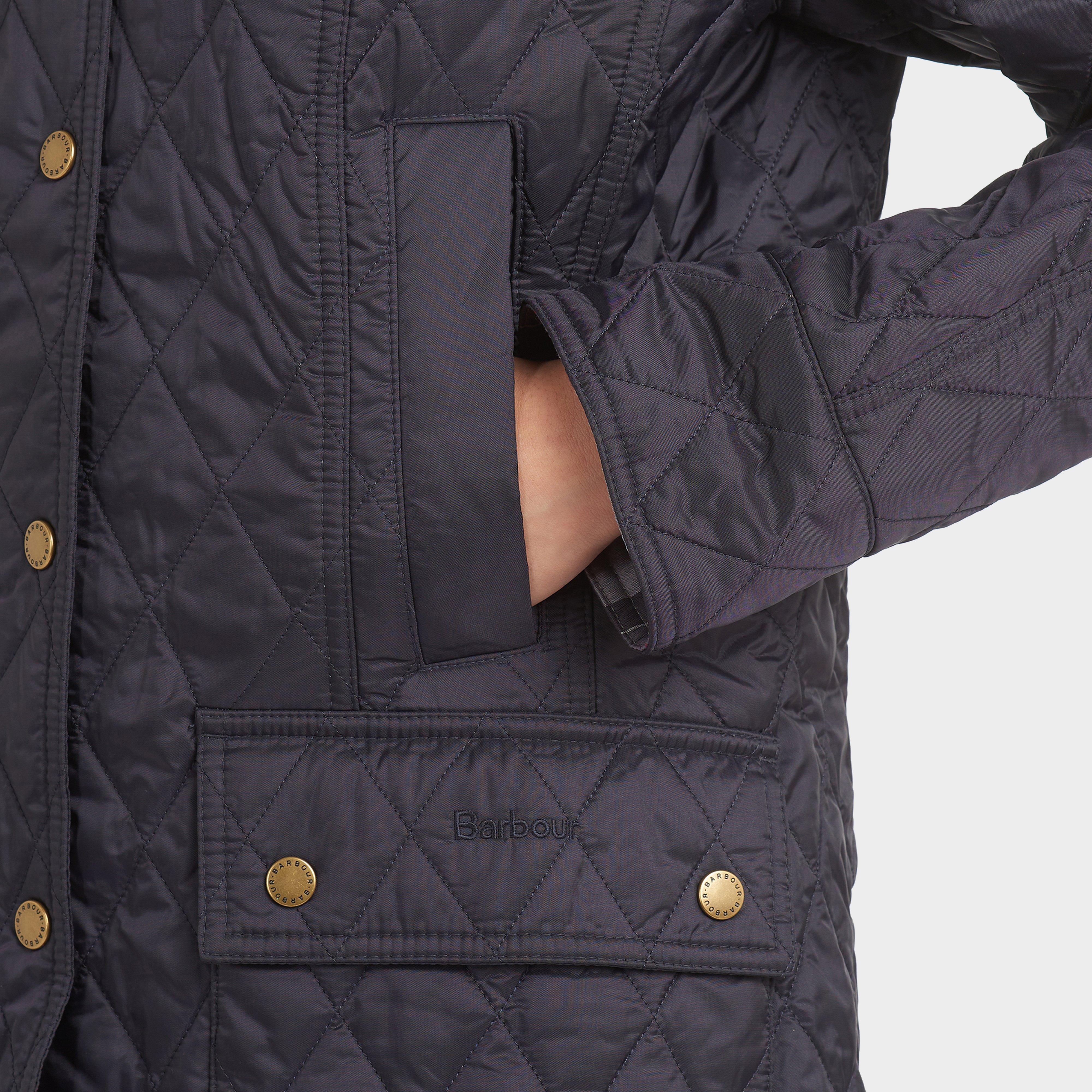 Womens Summer Beadnell Quilted Jacket Navy