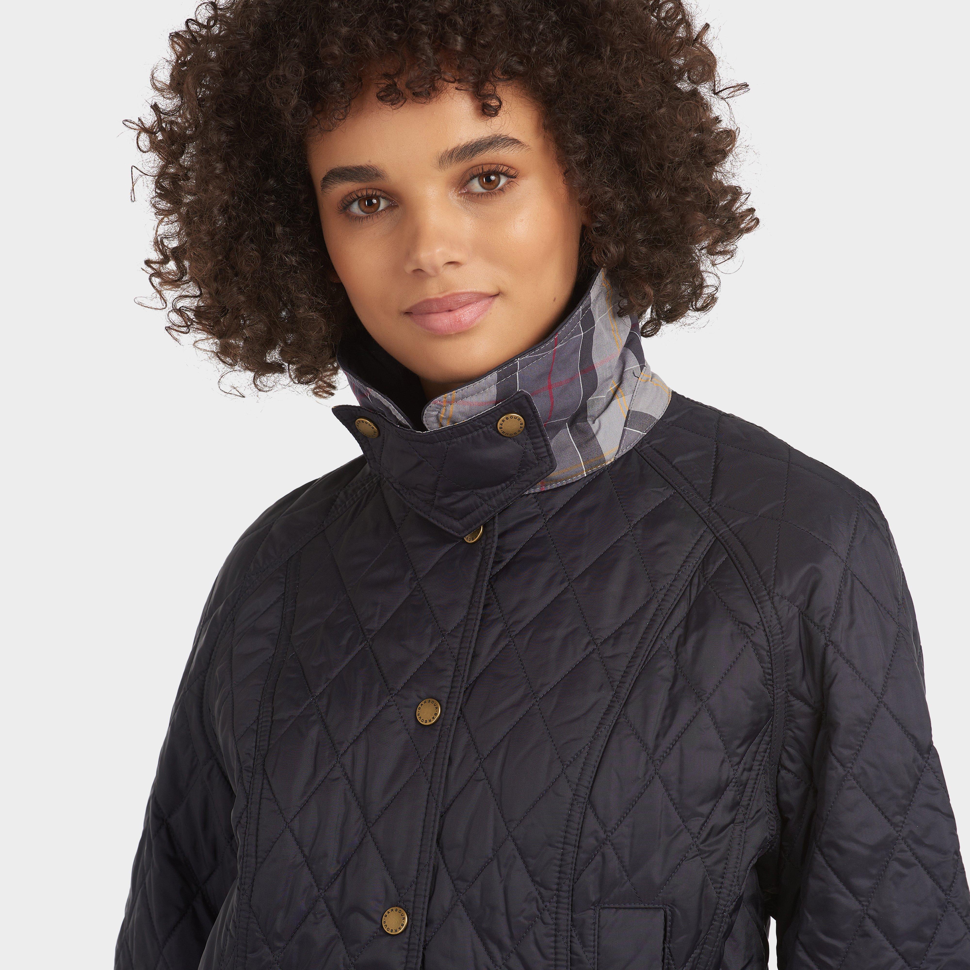 Womens Summer Beadnell Quilted Jacket Navy