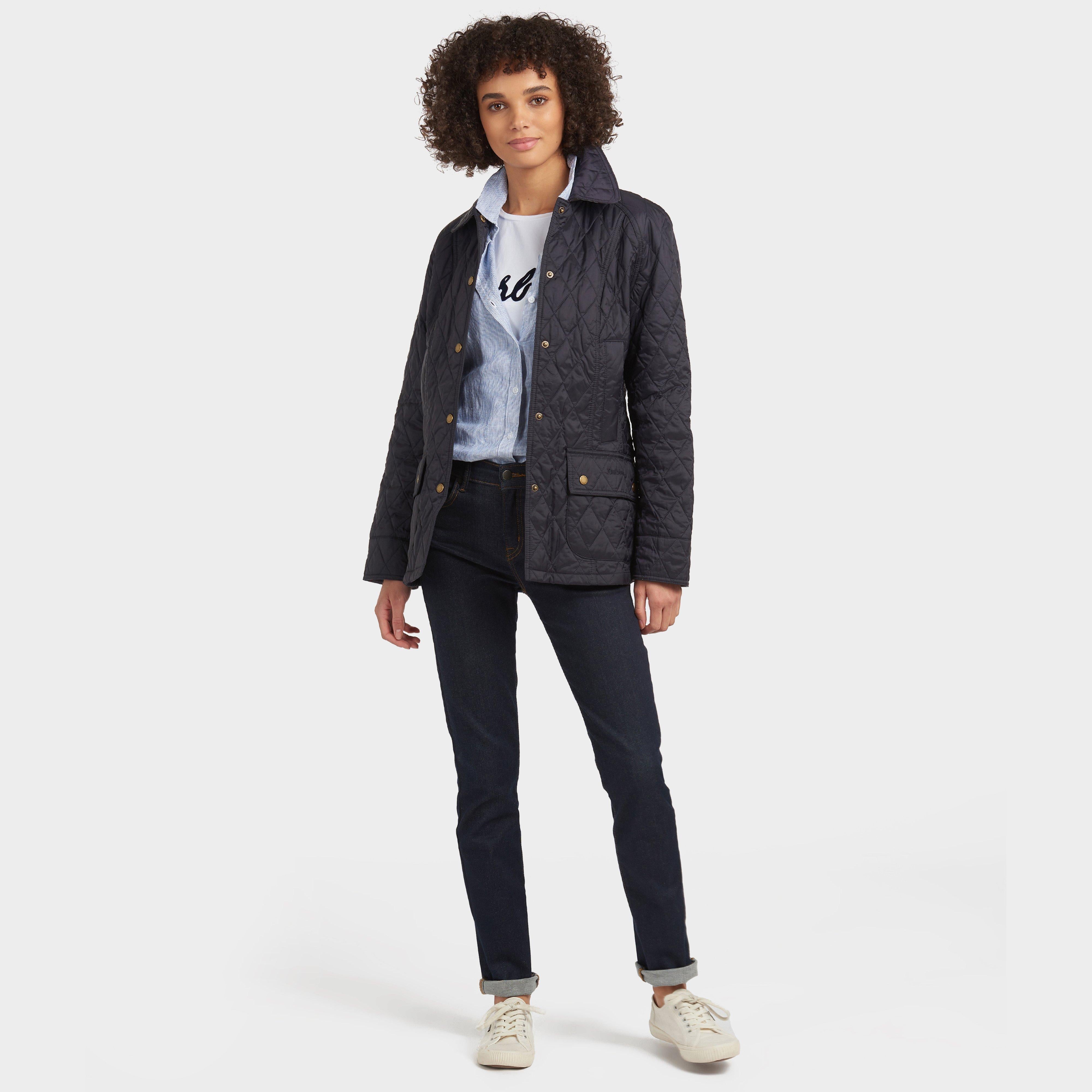 Womens Summer Beadnell Quilted Jacket Navy