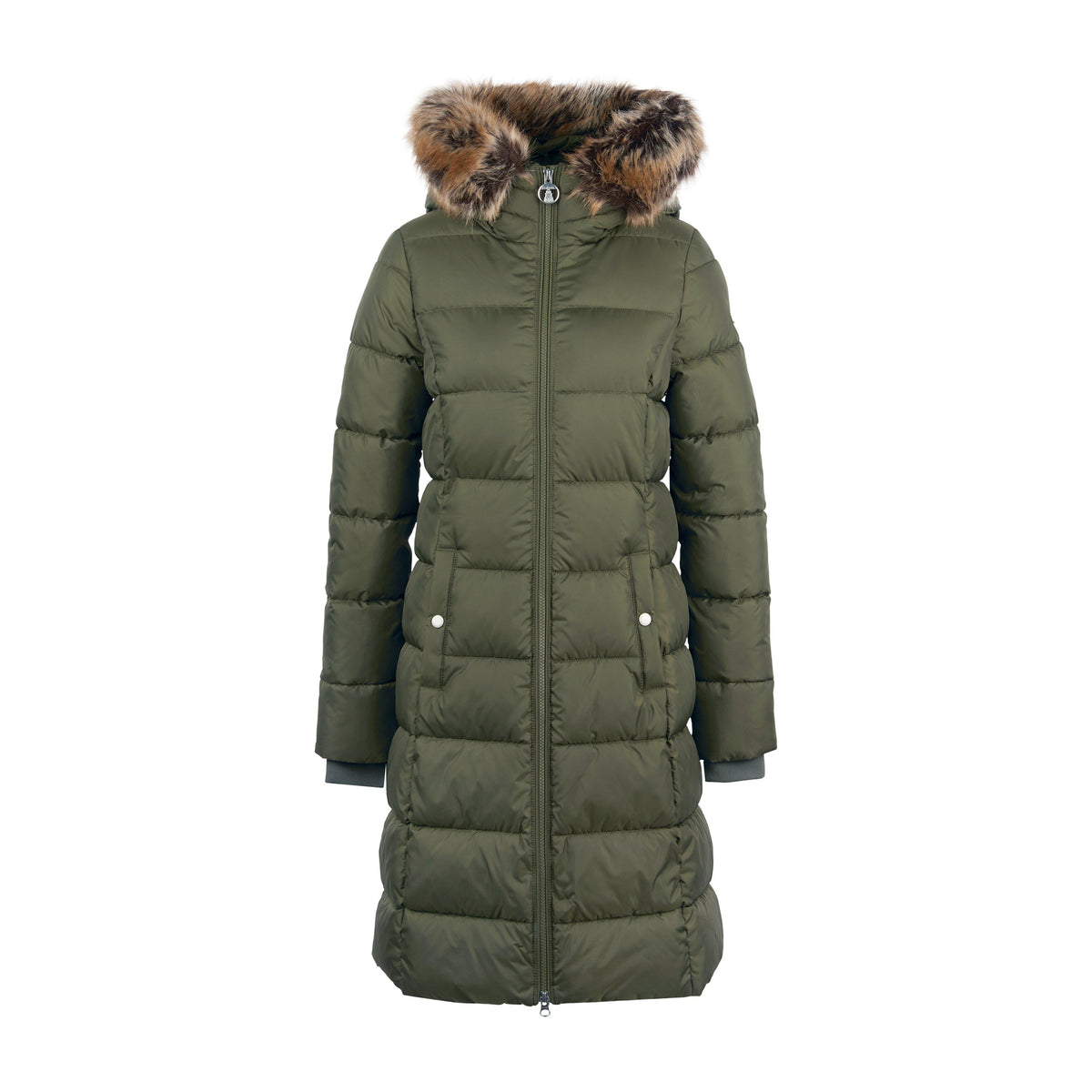 Womens Rosoman Quilted Jacket Deep Olive