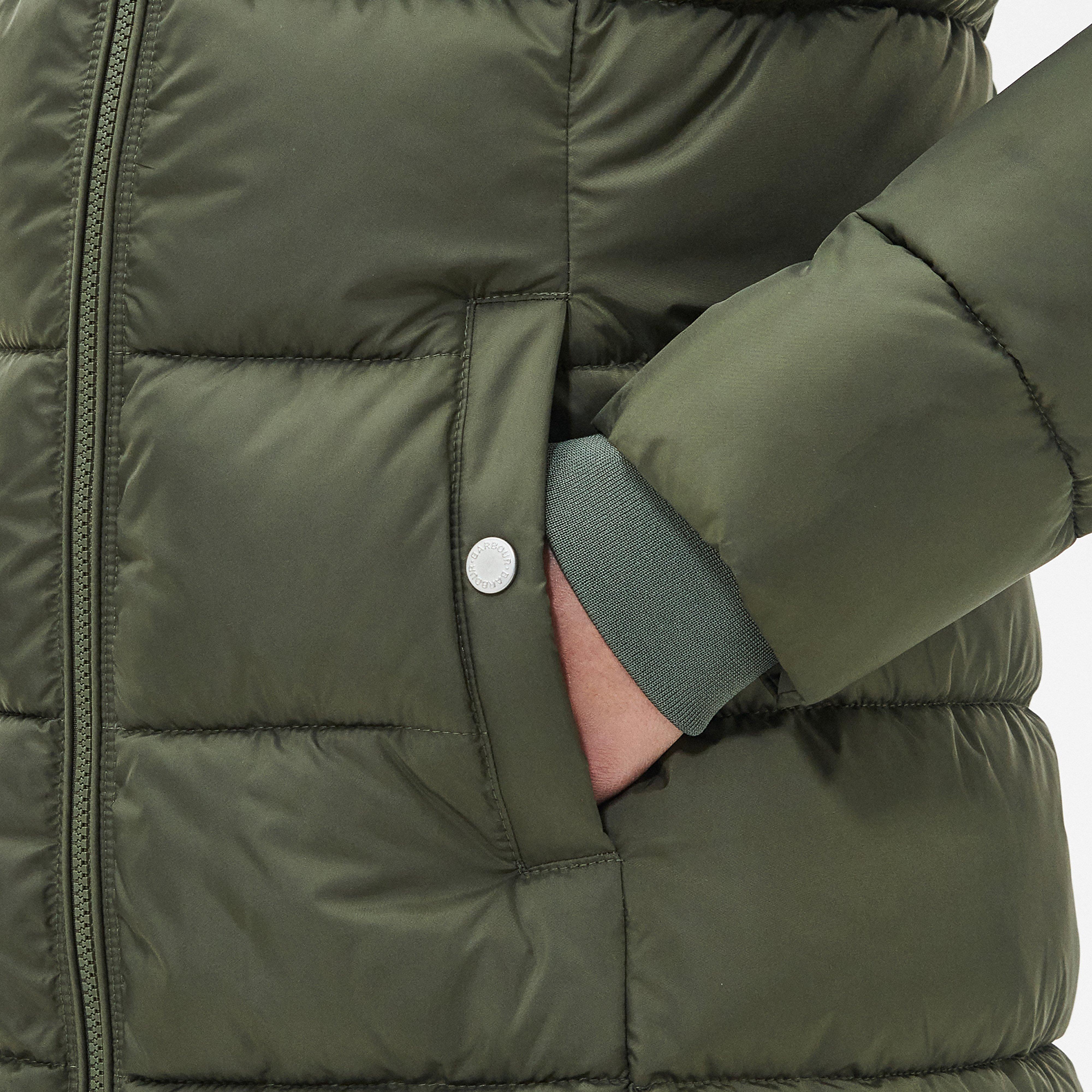 Womens Rosoman Quilted Jacket Deep Olive