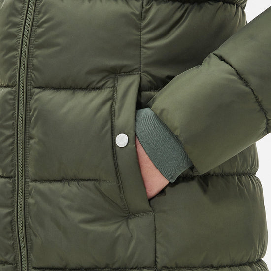 Womens Rosoman Quilted Jacket Deep Olive