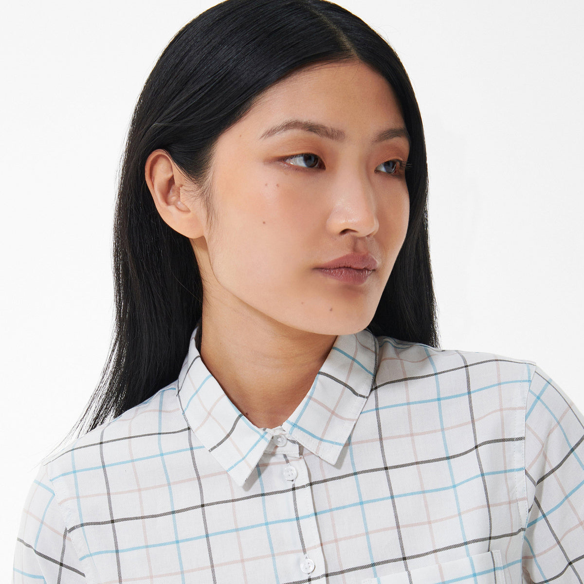 Womens Triplebar Shirt Cloud/Olive