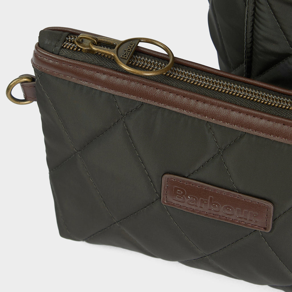 Quilted Tote Bag Olive