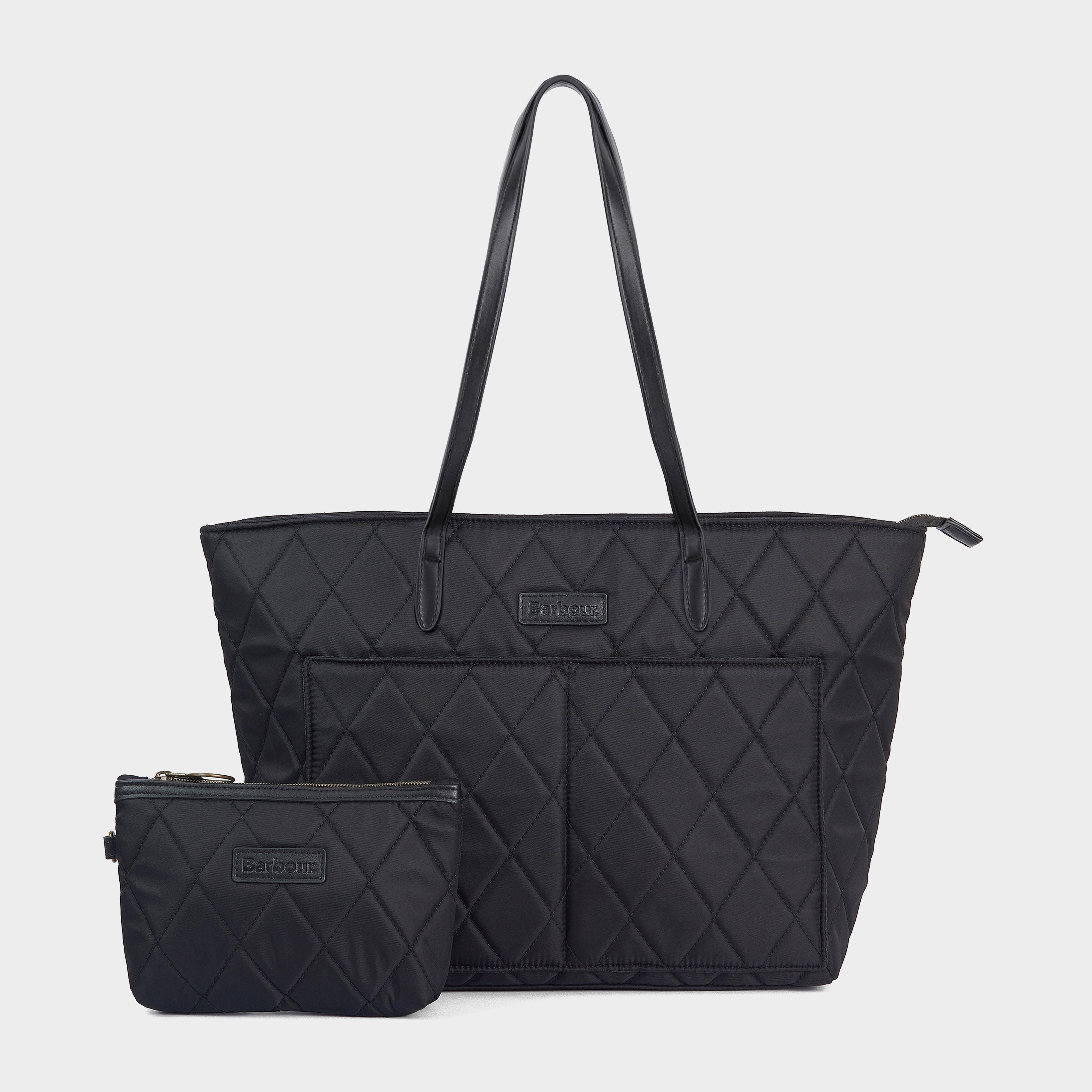 Quilted Tote Bag Black