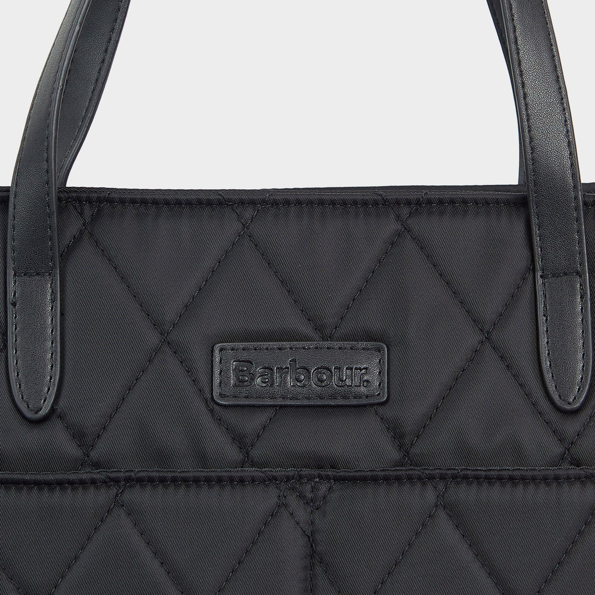 Quilted Tote Bag Black