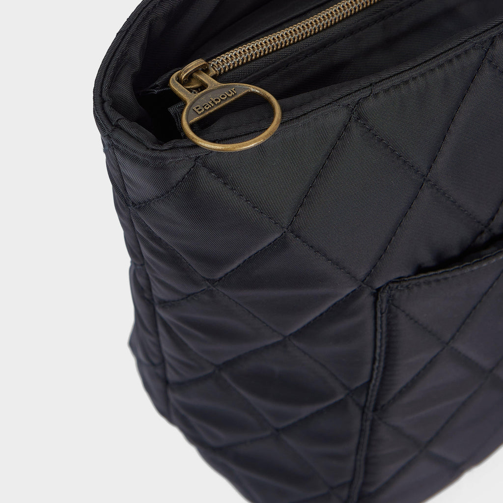 Quilted Tote Bag Black