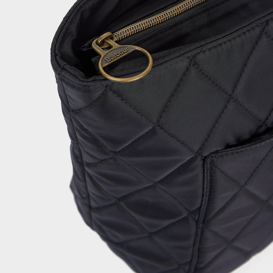 Quilted Tote Bag Black