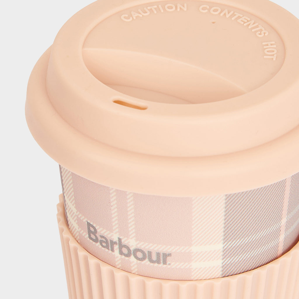 Womens Travel Mug And Beanie Set Pink/Grey