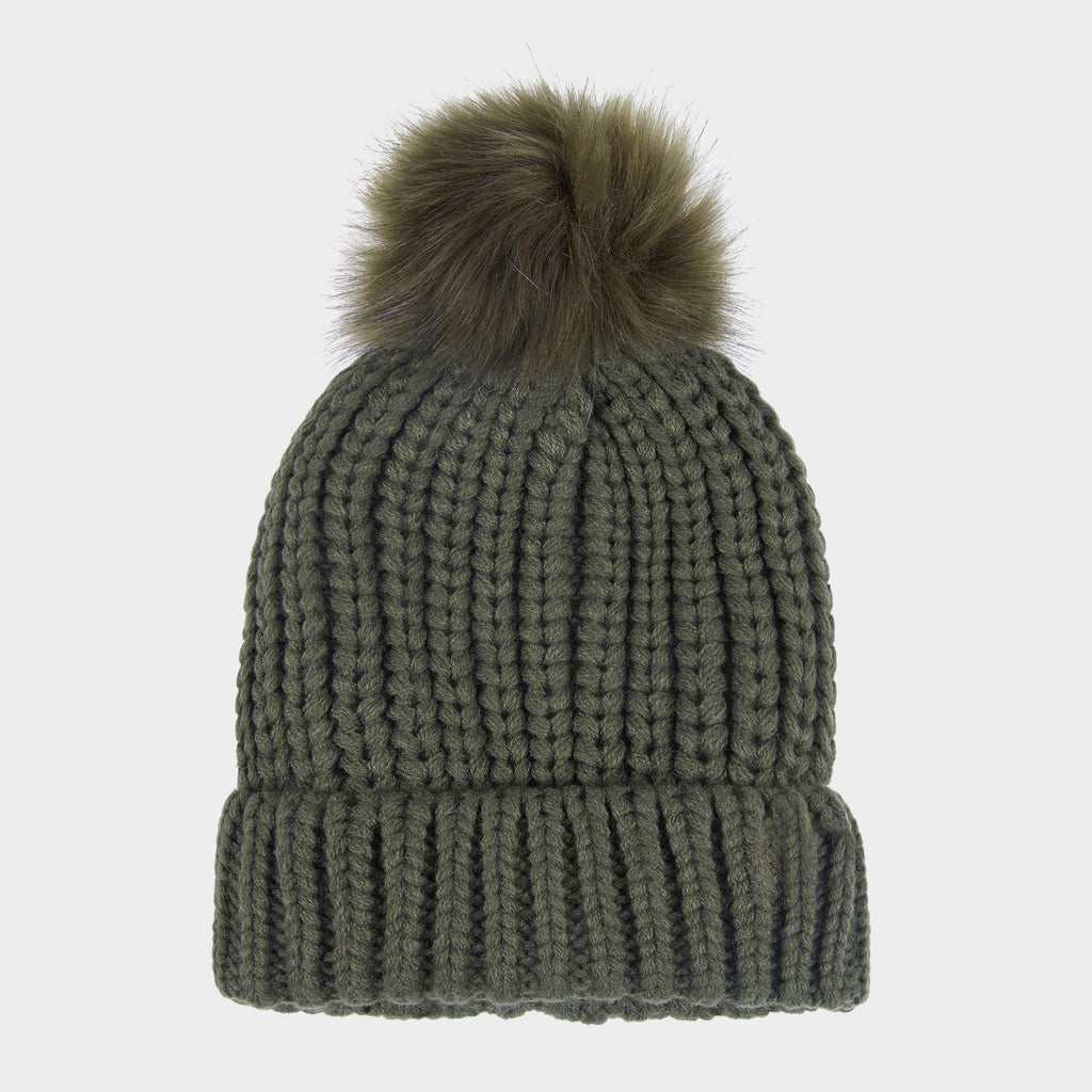 Womens Saltburn Beanie Hat Olive