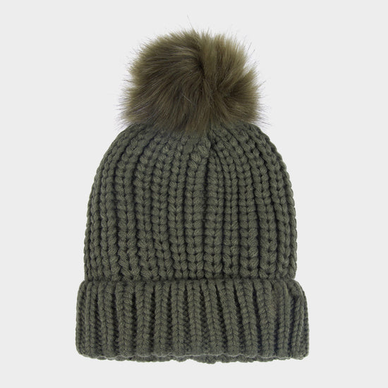 Womens Saltburn Beanie Hat Olive