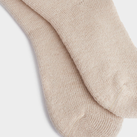 Womens Knee Length Wellington Socks Sand Beige