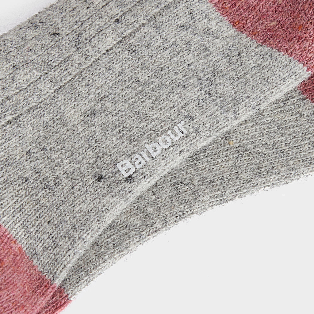 Womens Houghton Socks Light Grey/Pink